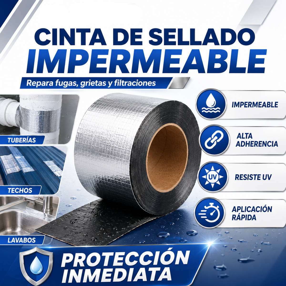Cinta Impermeabilizante de Alta Resistencia